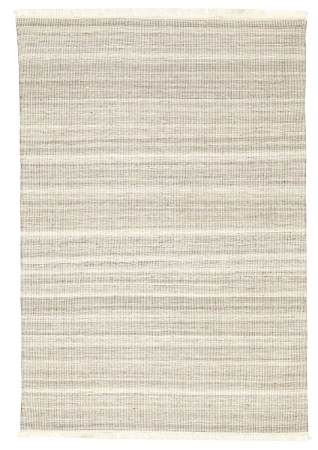 Elena Ivory Natural Recycled Polyester Hand Woven Indian Rug