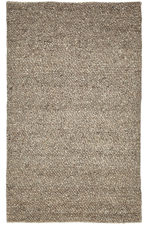 Parmida Grey Wool Hand Woven Indian Rug