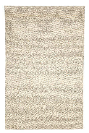 Parmida Ivory Wool Hand Woven Indian Rug