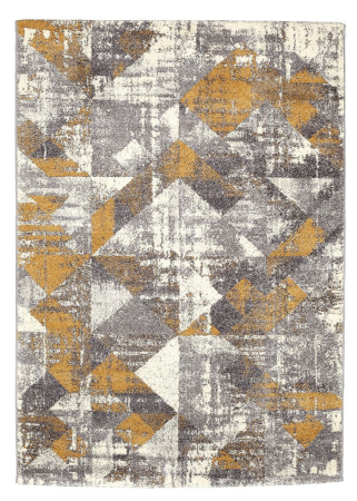 Santos 10A Grey Ochre Loomed Turkish Rug