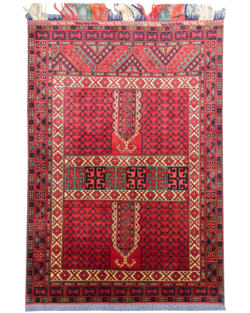 Kargahi Wool Hand Knotted Pakistani Rug