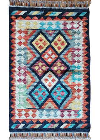 Kilim Maimana Wool Hand Woven Afghan Rug