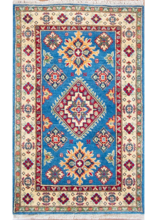 Kazak Wool Hand Knotted Afghan Rug