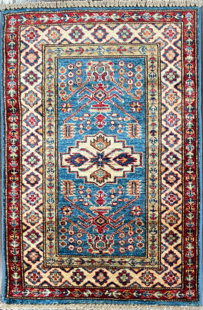 Kazak Jali Super Wool Hand Knotted Pakistani Rug