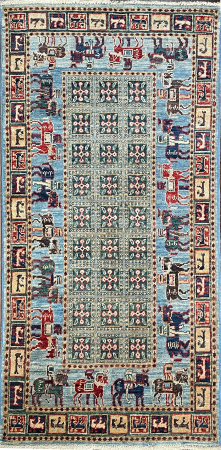 Faryab Wool Hand Knotted Pakistani Rug