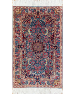 Kerman Blue Wool Hand Knotted Chinese Rug