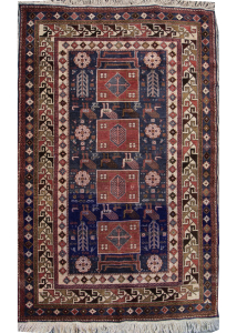 Shirvan Antique Wool Hand Knotted Russian Rug