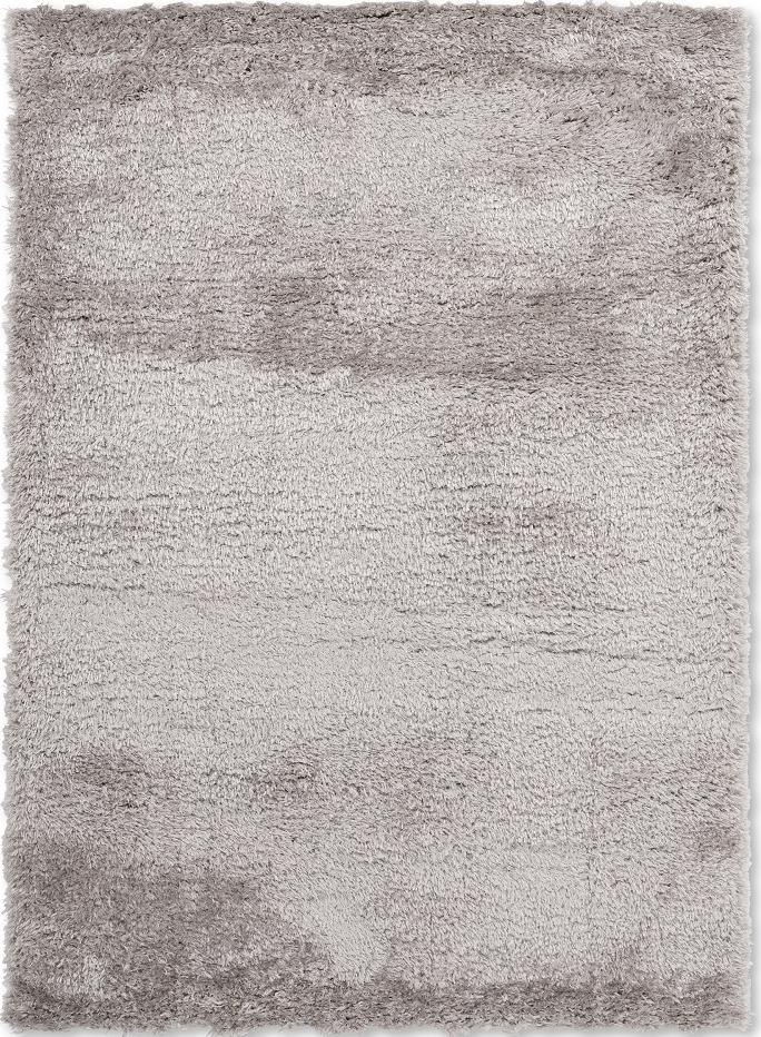 Fiorella Shag Silver Loomed Turkish Rug, featuring Grey tones and Minimal design, ideal area rug for any room in your home.