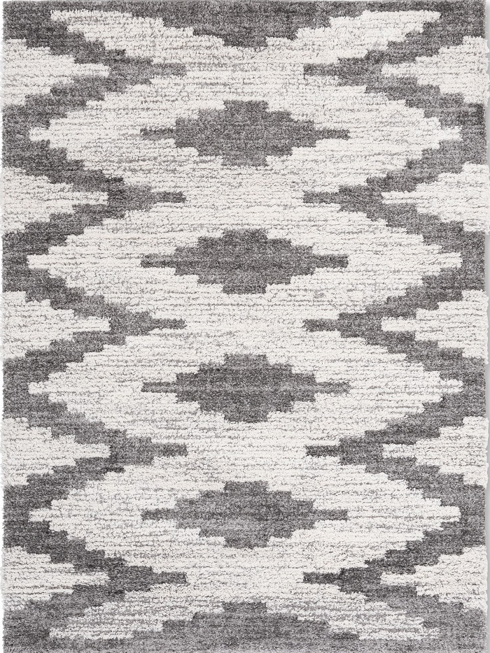 Bessie Shag 17 Loomed Turkish Rug, featuring Grey tones and Minimal design, ideal area rug for any room in your home.