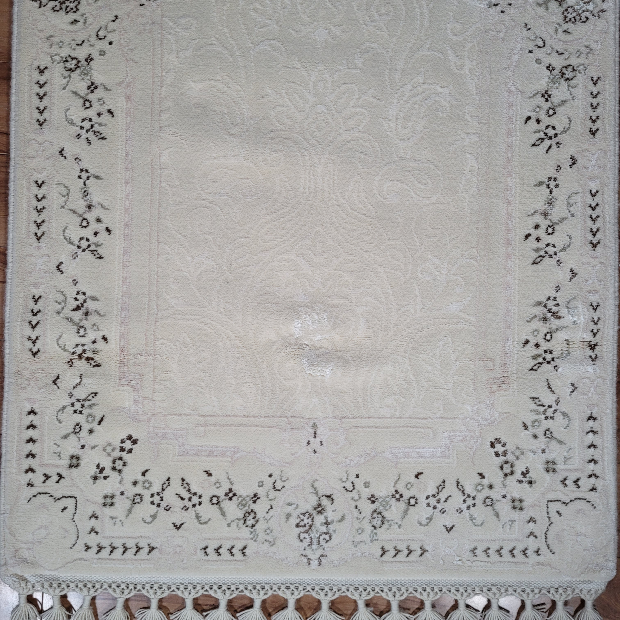 Topkapi Ivory Wool Loomed Runner Indian Rug, featuring Ivory tones and Minimal design, ideal area rug for any room in your home.